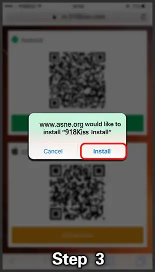 Kiss918 Installation Guide Step 3
